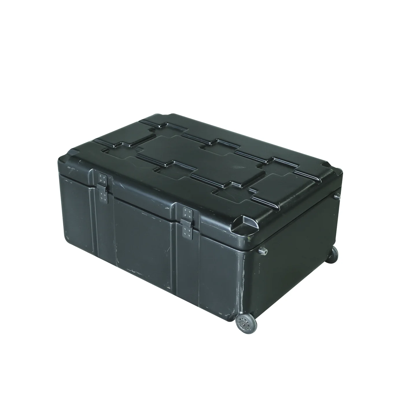Large dark green rugged composite logistics trunk